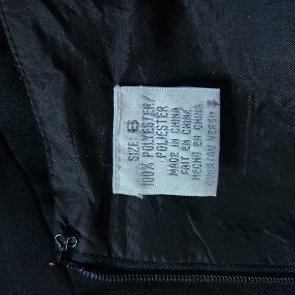 Black Vintage Liz Claiborne Slit Dress - Picture 5 of 5